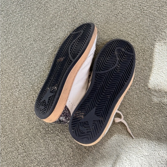 GOLDEN GOOSW Ballstar White and Gray Sneakers - Picture 3 of 5